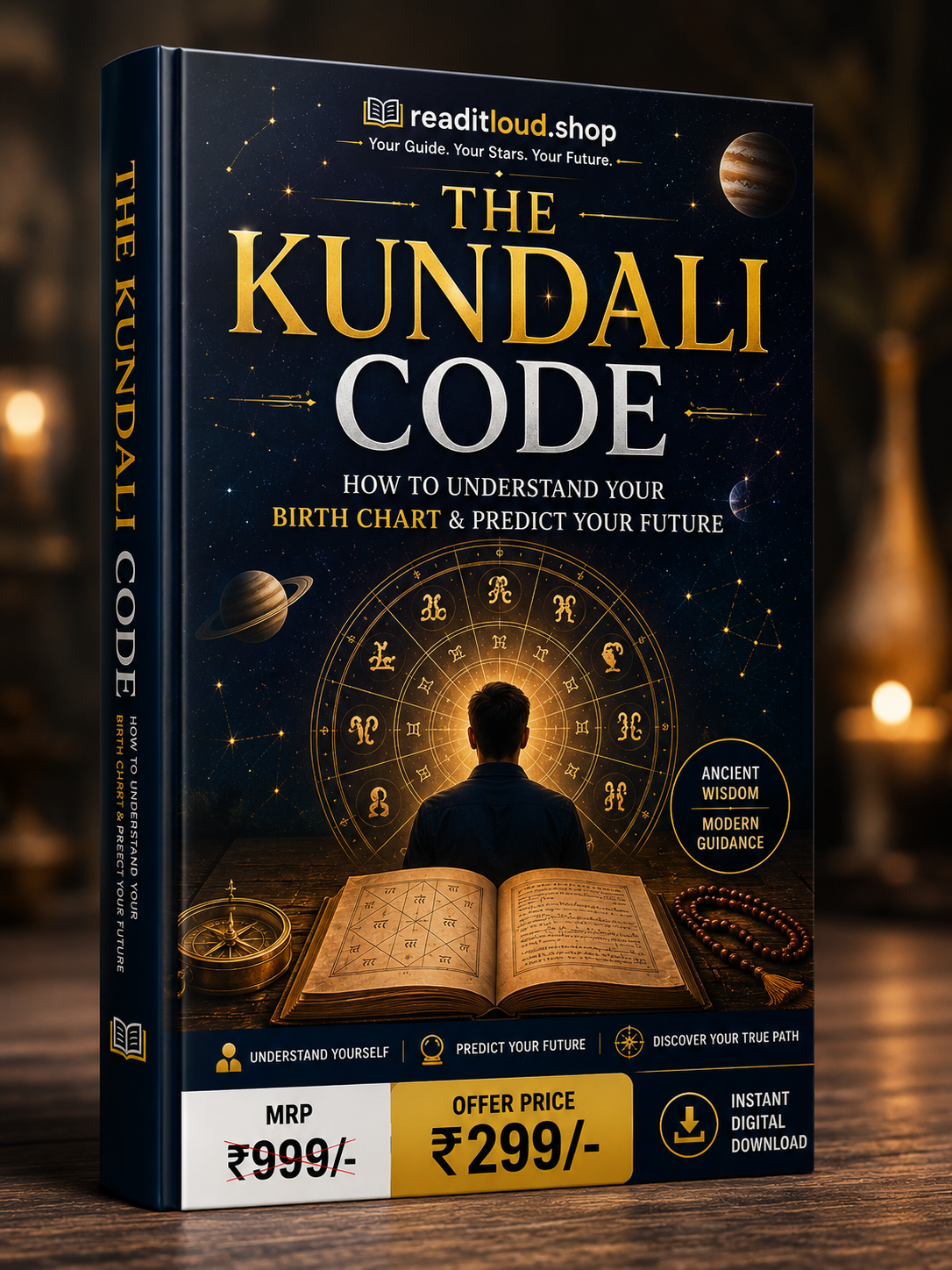 The Kundali Code – How to Understand Your Birth Chart & Predict Your Future | Vedic Astrology eBook (Instant PDF Download)
